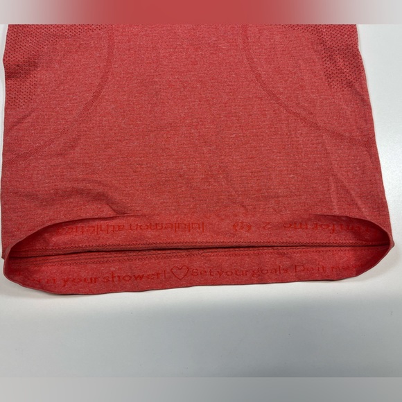 Lululemon Run swiftly tank top size 2 warm coral Orange Red - Picture 4 of 6